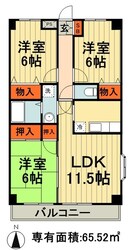 ラフィネ西都賀の物件間取画像